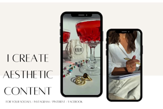 create aesthetic content for your socials, reels