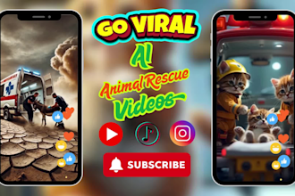 create viral ai animal rescue videos ai pet content  ai cat and dog rescue