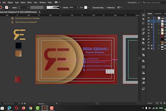 design luxury modern business card print ready files