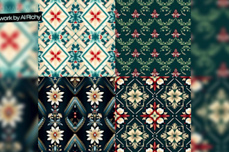create seamless ai patterns for fashion design etsy pod
