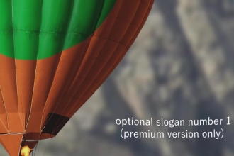 show your logo in this hot air balloon promotional video commercial