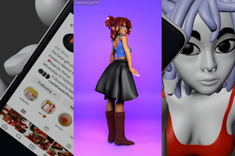 rig, animate and render your 3d character in blender