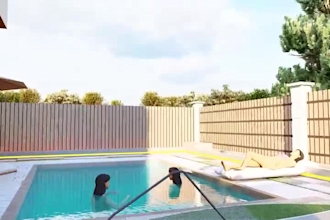 site plan and landscape 3d model and rendering