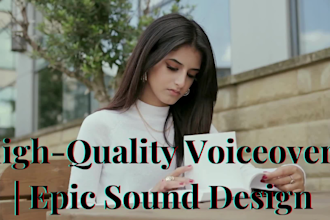 make epic cinematic and stunning book trailer video with voice over