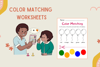 design custom educational worksheets for kids