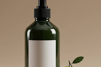 3d cosmetic bottle mockup 3d photorealistic rendering 3d product animation