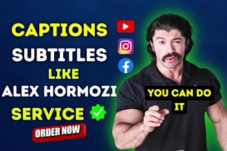 edit close captions same like alex hormozi