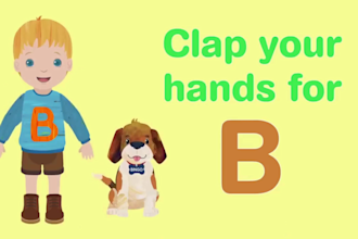 create 2d animation for kids, nursery rhymes, learning videos and story telling