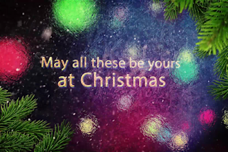 do a christmas and new year greeting video