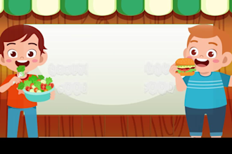 do 2d cartoon animation, 2d animated rhymes for children entertainment