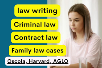 write for criminals law, contract, public and family law