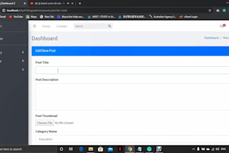 develop your custom web application in php and mysql
