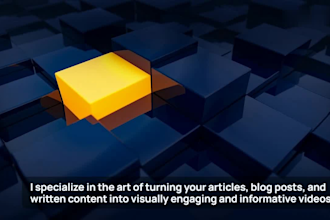 transform your blog or text content into an engaging video