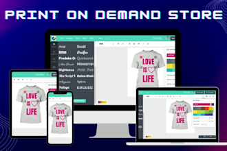 setup shopify woocommerce print on demand store by lumise printful