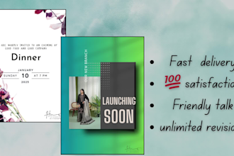 design elegant digital wedding and events invitation cards