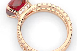 create 3d jewelry design for 3d printing and high quality rendering