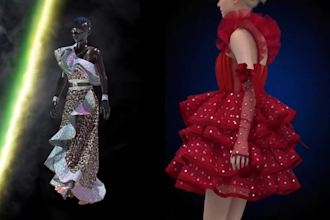 create 3d clothing mockup, 3d apparel, garment, clo 3d, 3d fashion, 3d animation