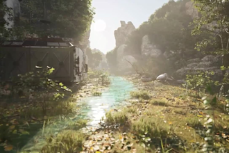 design 3d game level and environment terrain level in unity or unreal engine