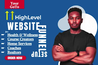 build a custom gohighlevel website and funnel for coaches realtors home services