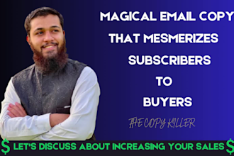 write converting sales email copy and email sequence for your email marketing