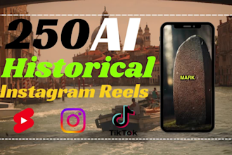 create 250 viral faceless ai history youtube shorts