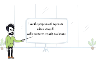 create an explainer video with voiceover and visuals