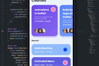 build android apps with flutter, modern UI, fast delivery
