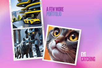 create unique ai generated custom images, characters, portraits, or fantasy art