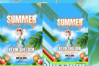 design a concert flyer for event, school and more