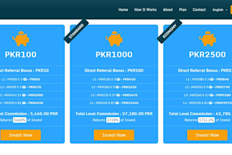 design multilevel marketing referral based earning website
