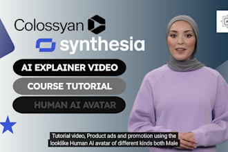 make synthesia ai spokesperson video with human ai avatar colossyan runway gen 3