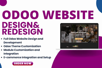 custom odoo website design odoo website redesign odoo website customization
