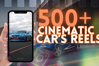 create an amazing car reels for instagram and tiktok