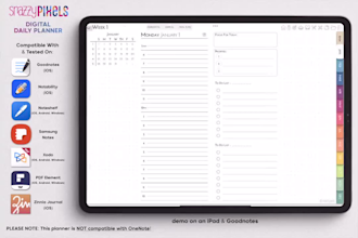 do digital planner, printable planner and journal template