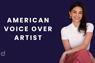 record an american female voice over