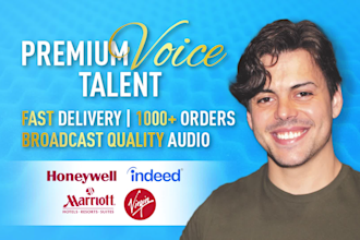 record an elearning or b2b voice over in american english