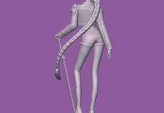 fix your model for 3d printing, articulated model, 3d toy model, flexi anime