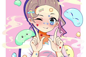 draw beautifull anime art, kawaii girl, ikemen boy, sfw