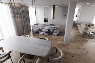 do hyperealistic 3d render for your interior design project