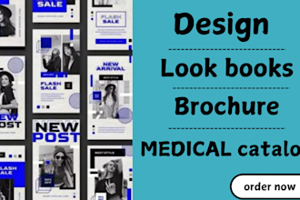 design medical catalog instruction manual user guide company profile booklet