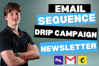 create drip campaigns, newsletters, and email sequences
