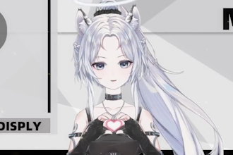 draw png vtuber model vtuber commission live2d vtuber model 2d vtuber rigging
