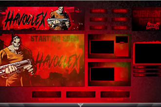 create custom animated twitch overlay for your stream setup