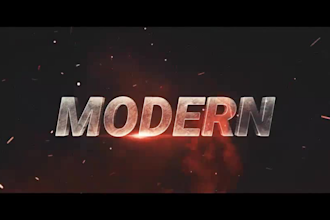 best cinematic youtube intro animation  logo intro for marketing anything
