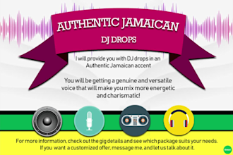 do dj drops in a jamaican accent