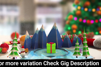 create animated christmas video