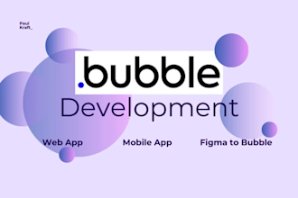 bubble io developer develop bubble io app bubble design figma to bubble mvp