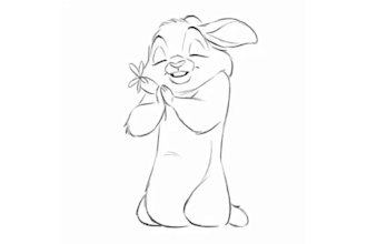create 2d traditional frame by frame animation with hand drawn line art