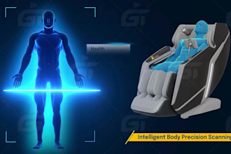 3d medical animation for health tech 3d chair model 3d product rendering