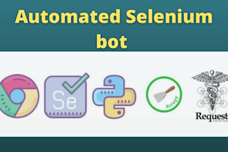 build selenium bot,do web automation, python automation, task automation